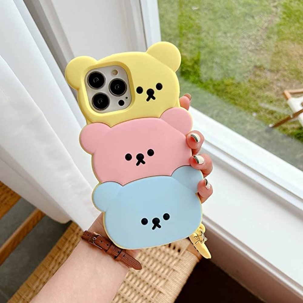 Cute Anime Bear Design Phone Case For Iphone 11